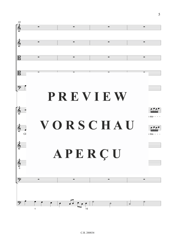 gallery: Beatus vir, qui timet Dominum (Psalm 111), , (Gemischtes Ensemble 5 Vokalstimmen, 2 Violinen, 2 Violen, Violone und BC)