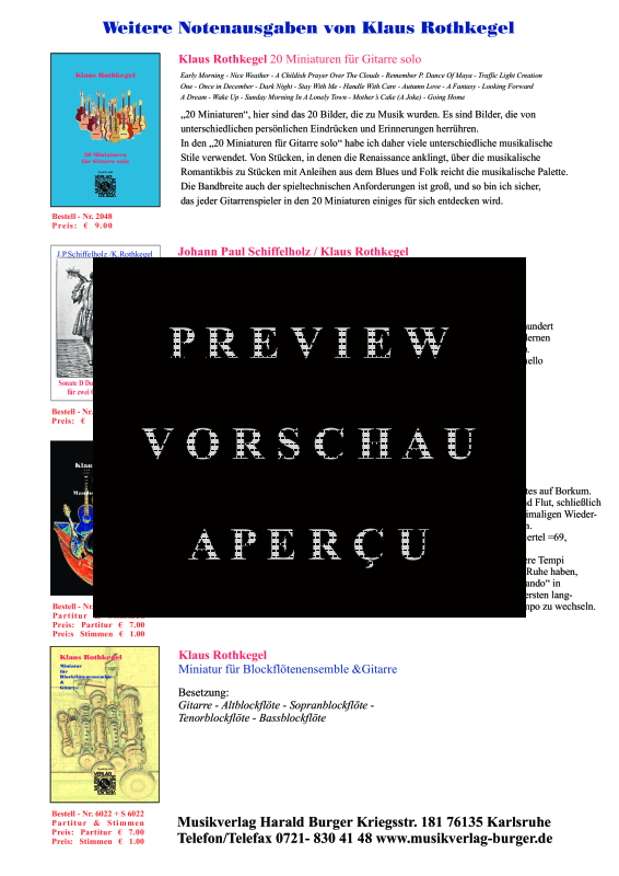 gallery: Over The Clouds (Partitur), , Ensemble Blockflöten und Gitarre
