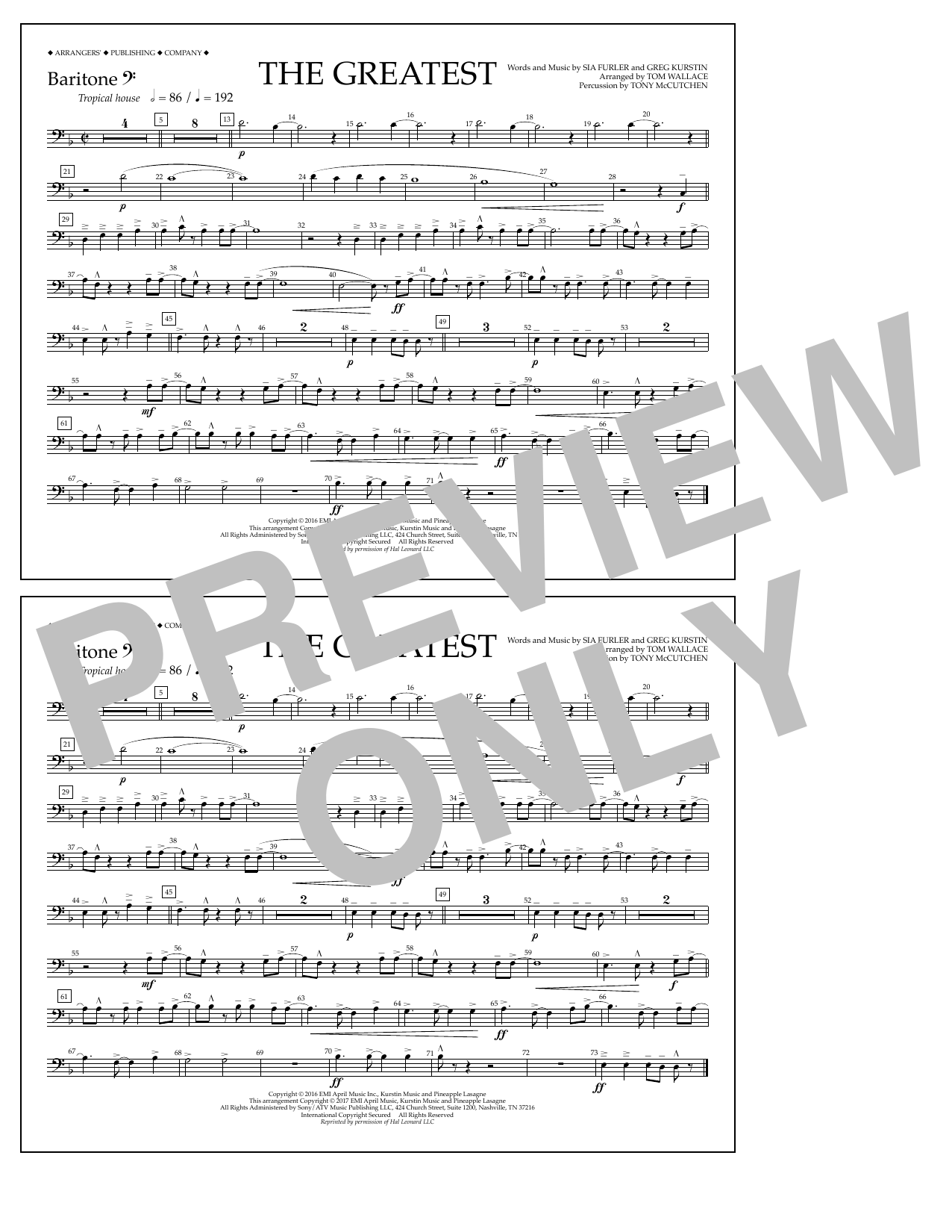 Produktbild zu: The Greatest - Baritone B.C.