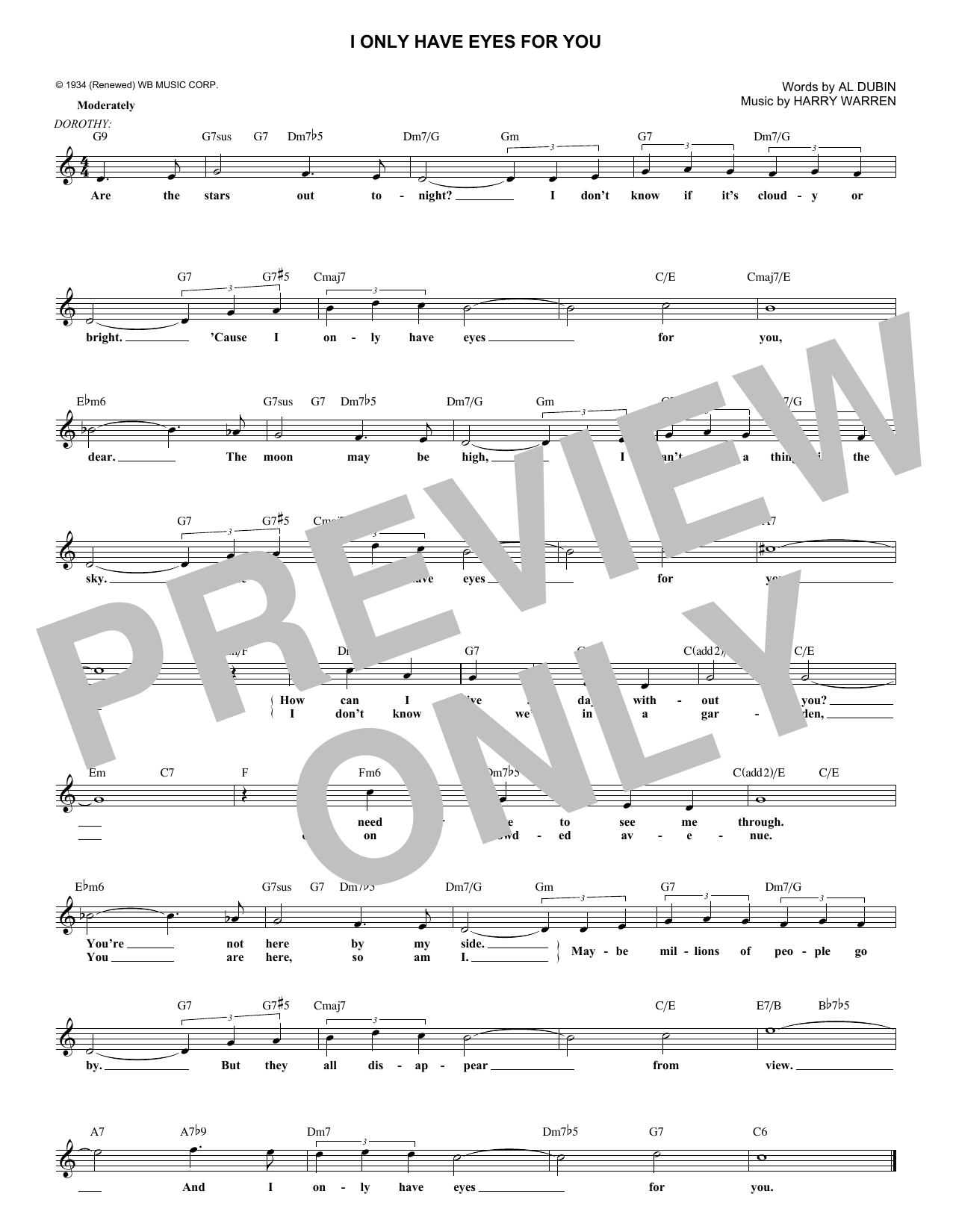 Produktbild zu: I Only Have Eyes For You