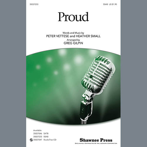 cover: Proud (arr. Greg Gilpin), Peter Vettese and Heather Small