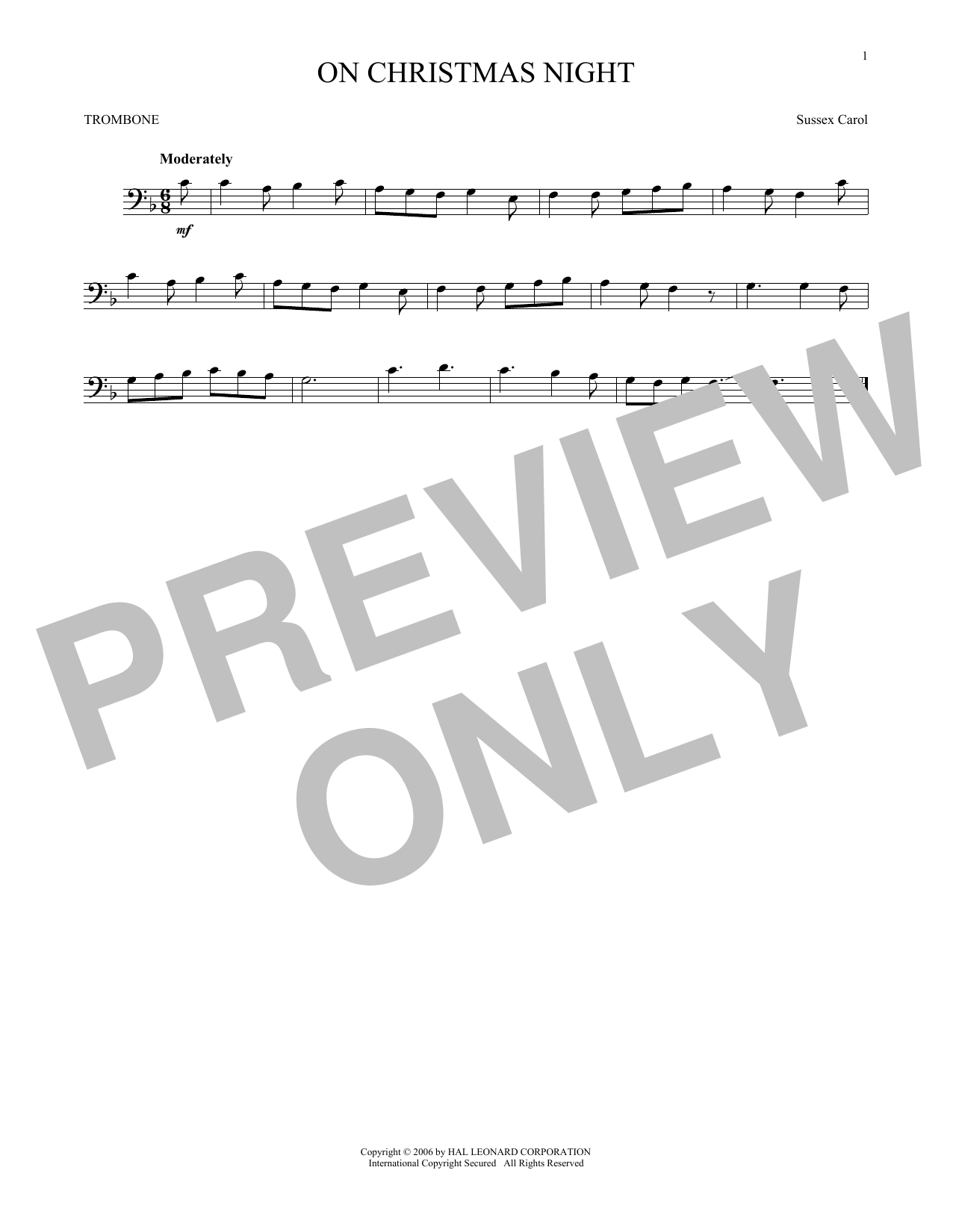Product gallery: Page 1 of 1 On Christmas Night, Sussex Carol