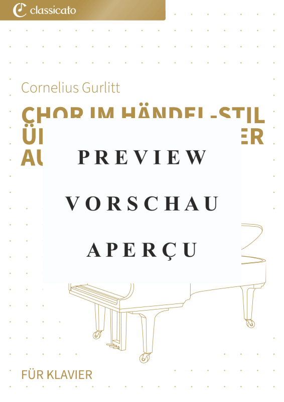 Produktgalerie: Seite 2 von 6 Chor im Händel-Stil über "Ach du lieber Augustin", , Klavier Solo