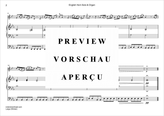 Produktgalerie: Seite 3 von 4 Largo (Winter) , , Englischhorn und Orgel