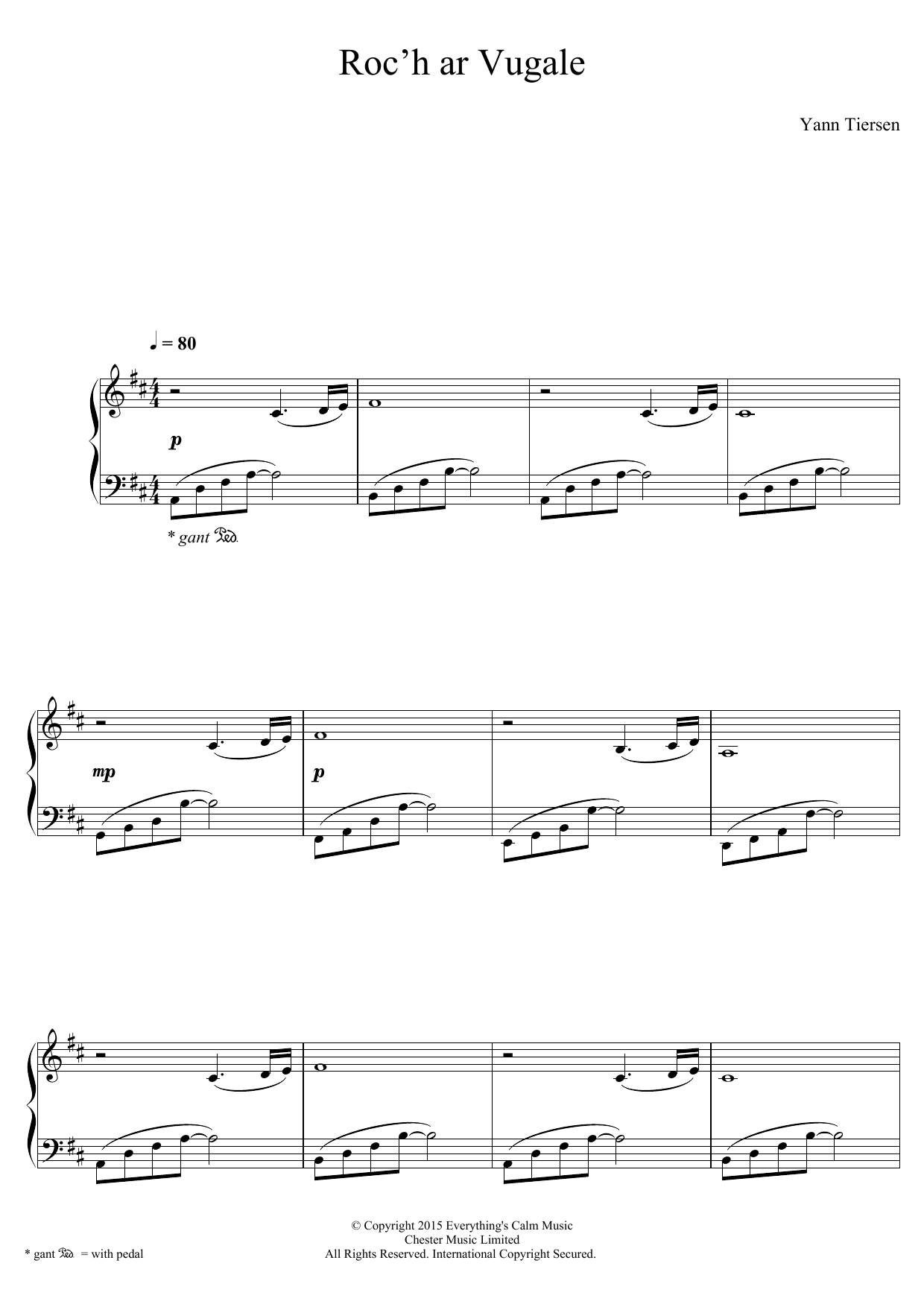 Product gallery: Page 1 of 1 Roc'h Ar Vugale, Yann Tiersen