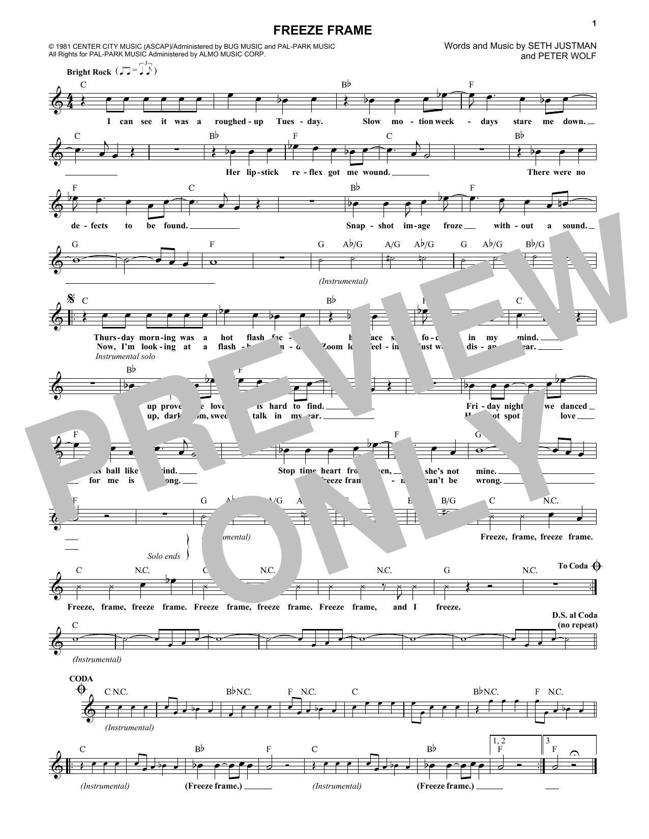 Product picture to:  Freeze Frame - J. Geils Band