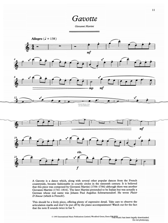 Product gallery: Page 1 of 1 Gavotte, Giovanni Martini