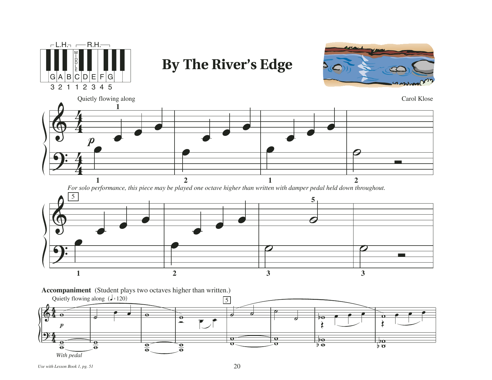 Produktgalerie: Seite 1 von 1 By The River's Edge, Carol Klose, Klavier
