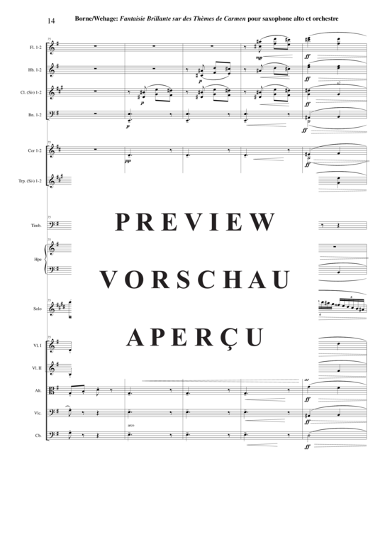 Product gallery: Page 15 of 21 Fantaisie Brillante sur des Thèmes de Carmen , , (alto saxophone solo + orchestra)