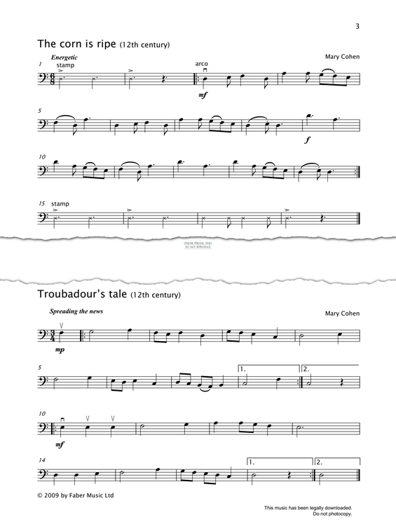 Produktgalerie: Seite 1 von 1 The Corn Is Ripe, Mary Cohen, Violoncello