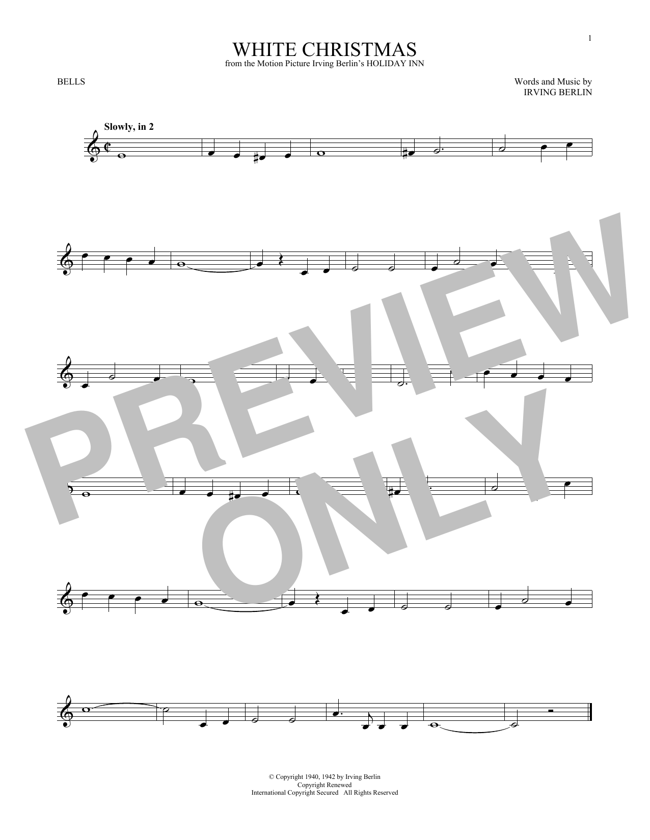 Produktgalerie: Seite 1 von 1 White Christmas, Irving Berlin, Percussion