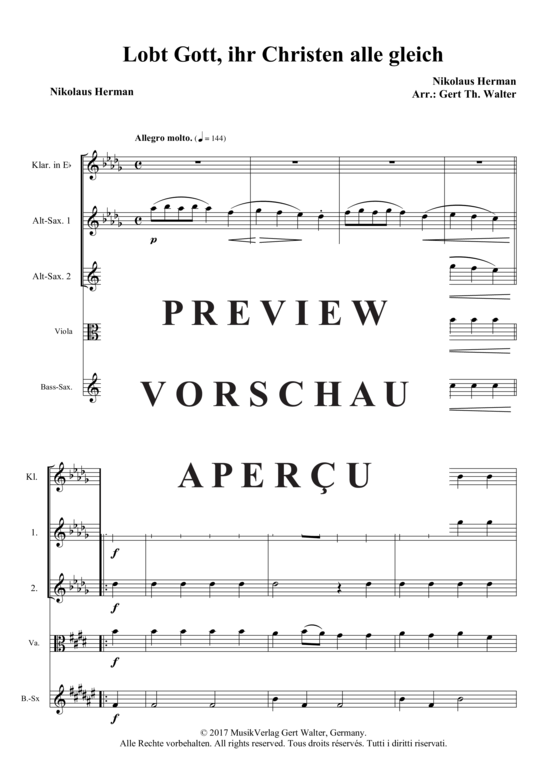 Produktgalerie: Seite 10 von 11 Lobt Gott, ihr Christen alle gleich , , (flexibles Quintett)