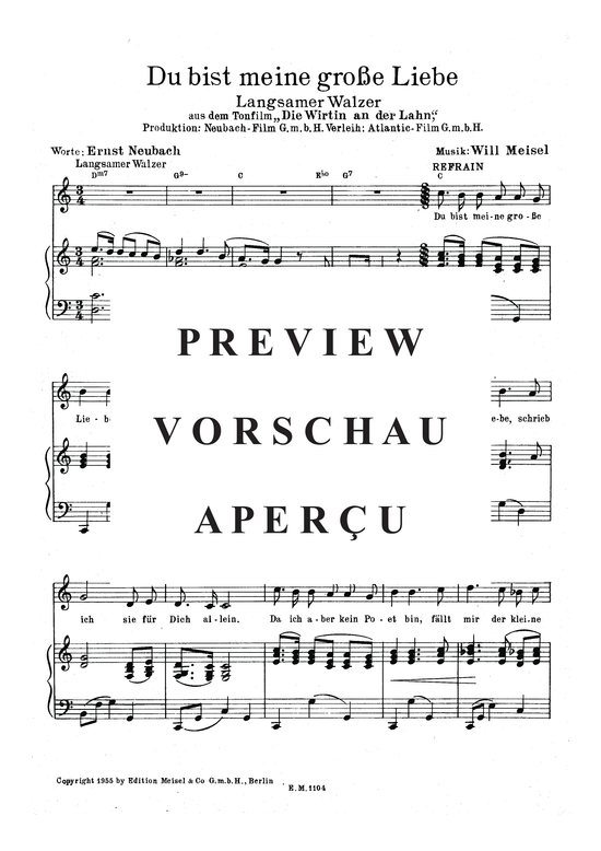 gallery: Du bist meine große Liebe , 	, (Klavier + Gesang)