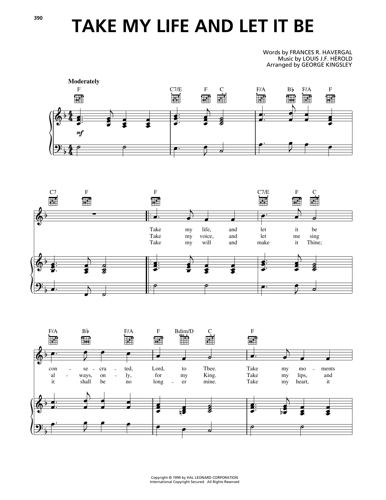 Produktbild zu: Take My Life And Let It Be