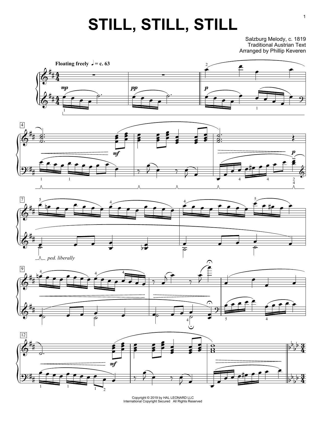 Product picture to: Still, Still, Still [Classical version] (arr. Phillip Keveren)