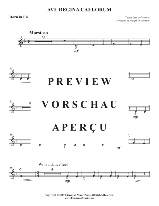 Product gallery: Page 19 of 21 Ave regina caelorum , , (Horn ensemble 1-8 horns in F)