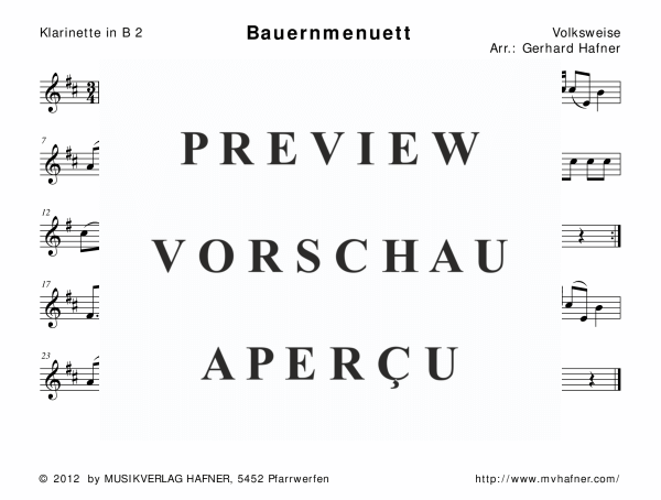 Product gallery: Page 7 of 11 Bauernmenuett, , (woodwind and brass)