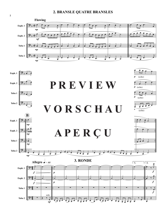 Product gallery: Page 3 of 21 Suite of Dances - 5 Sätze , , (Tuba Quartet: 2x Baritone, 2xTuba)