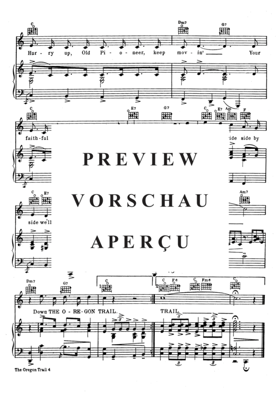 Produktgalerie: Seite 6 von 8 The Oregon Trail , Popular Standard, Klavier und Gesang