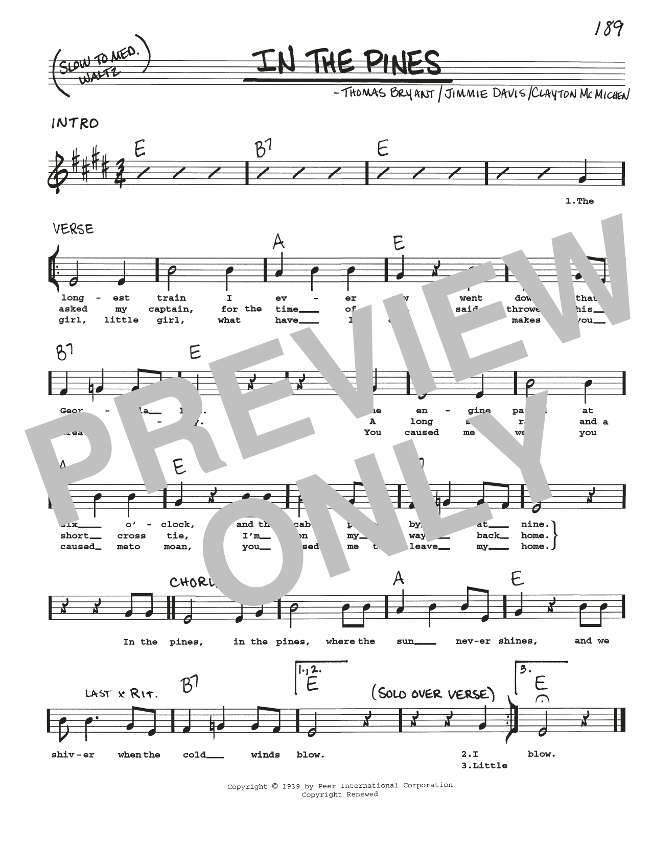 Produktbild zu: In The Pines