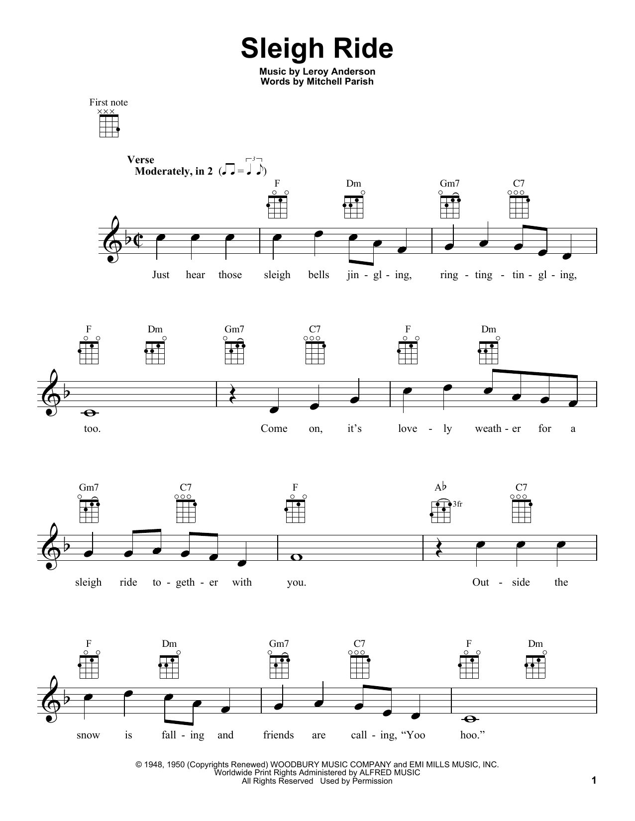 Product gallery: Page 1 of 1 Sleigh Ride, Leroy Anderson