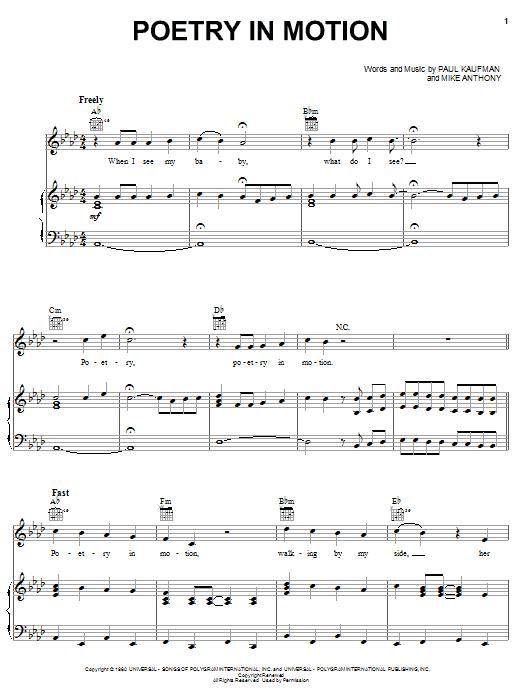 Produktgalerie: Seite 1 von 1 Poetry In Motion, Johnny Tillotson, Gesang, Gitarre, Klavier
