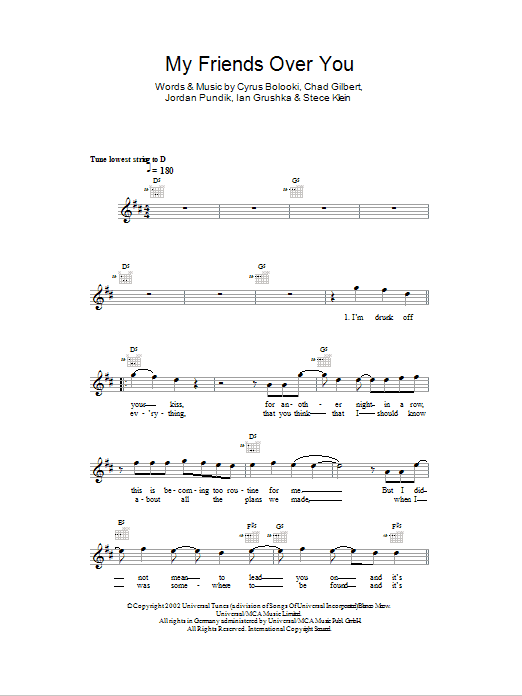 Produktgalerie: Seite 1 von 1 My Friends Over You, New Found Glory, Melodieinstrument
