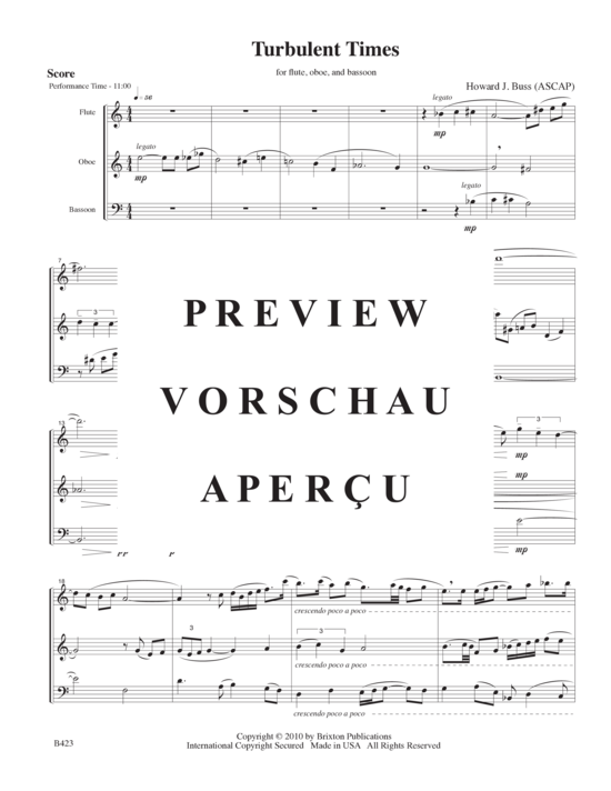 Product gallery: Page 4 of 21 Turbulent Times , , (flute, oboe and bassoon)