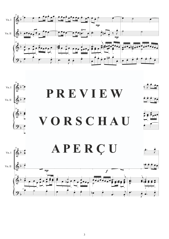 Produktgalerie: Seite 4 von 11 Trio Sonata No.2 in F-Dur Op.1, , 2 Viokinen und Cembalo