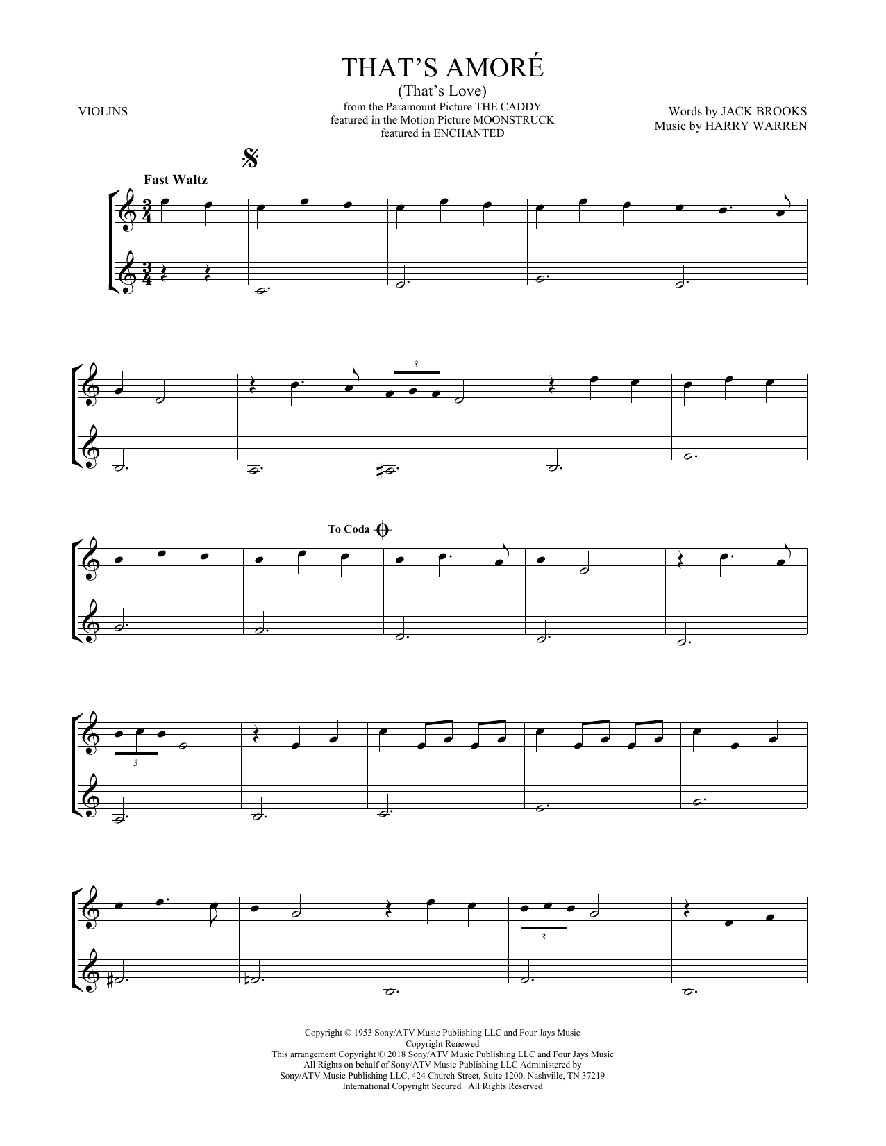 Product gallery: Page 1 of 1 That's Amore (That's Love), Dean Martin