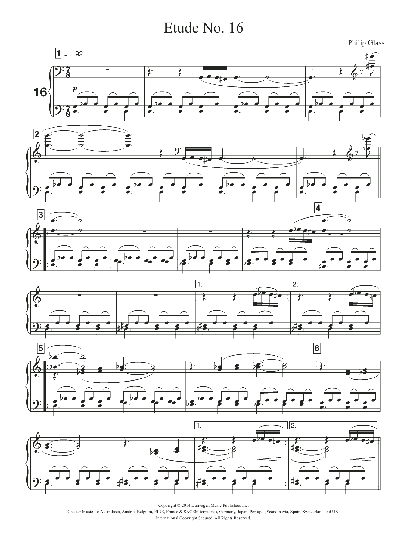 Produktbild zu: Etude No. 16