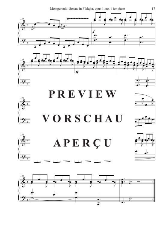 Product gallery: Page 18 of 18 Piano Sonata in F major, Opus 1 no. 1 , Nicolas Horvath, Piano Solo