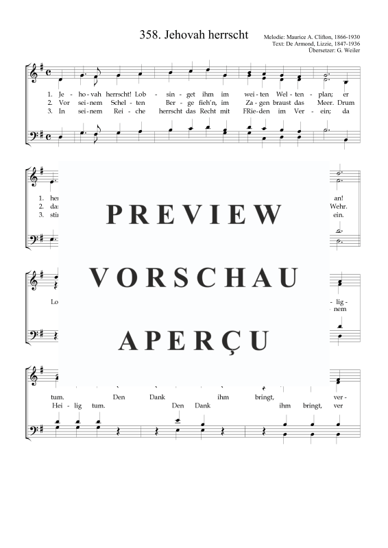 Product gallery: Page 2 of 3 Jehovah herrscht, , Mixed Chorus