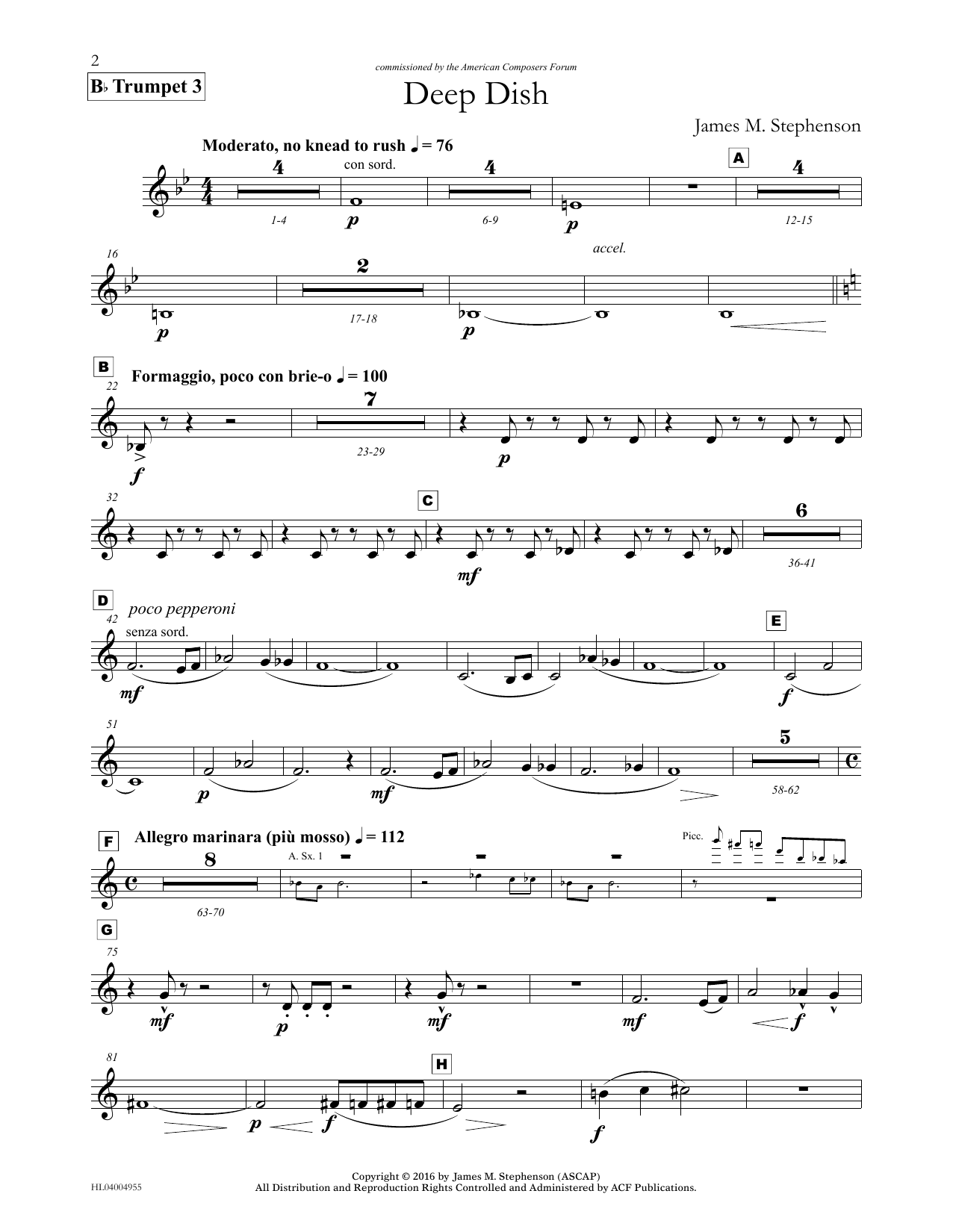 Produktbild zu: Deep Dish - Bb Trumpet 3