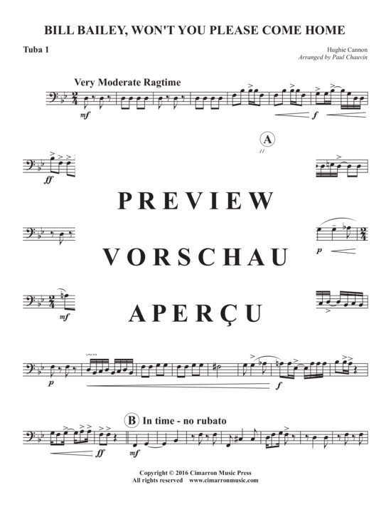 Product gallery: Page 14 of 17 Bill Bailey, Won´t You Please Come Home , , (Tuba Quartett EETT)