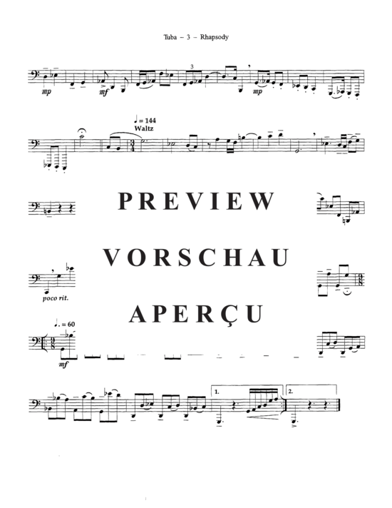 Product gallery: Page 6 of 6 Rhapsody , , (Tuba Solo)