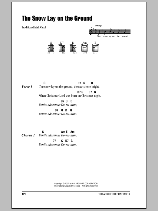 Product gallery: Page 1 of 1 The Snow Lay On The Ground, Traditional Irish Carol