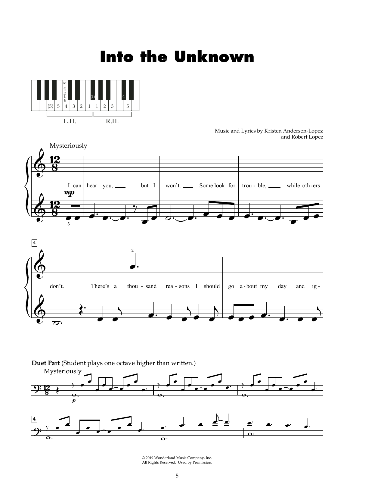 Produktbild zu: Into The Unknown (from Frozen 2)