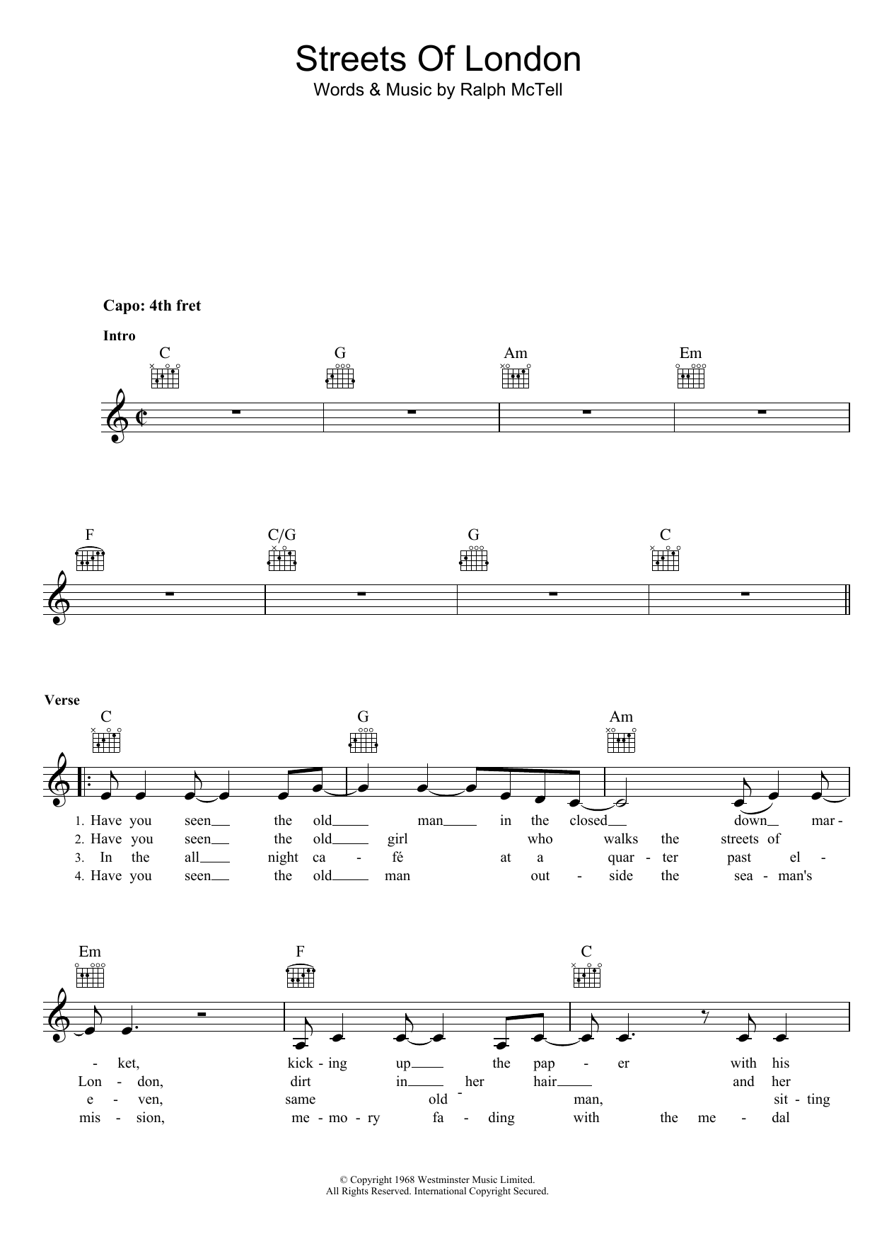 Produktgalerie: Seite 1 von 1 Streets Of London, Ralph McTell