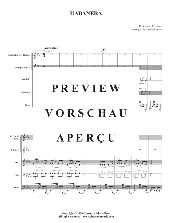 Produktgalerie: Seite 3 von 17 Habanera , , (Blechbläserquintett)