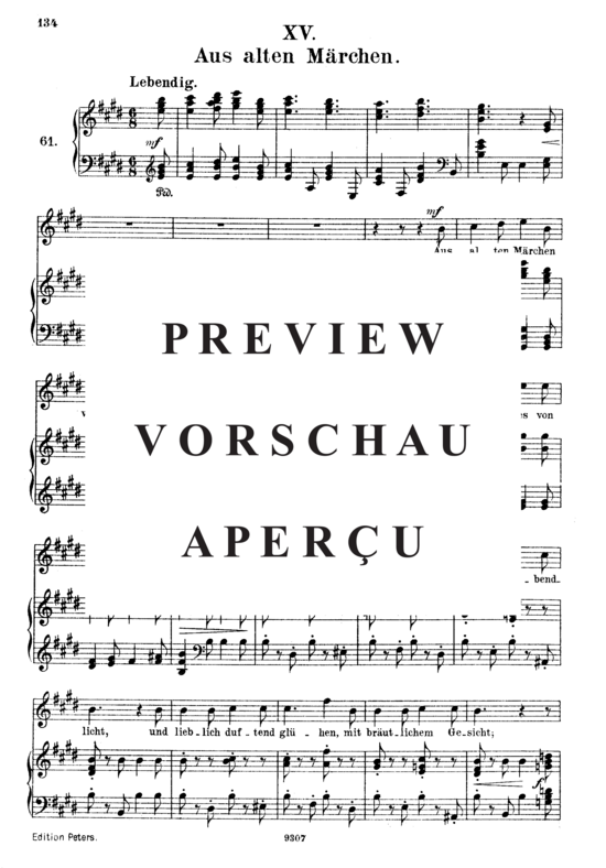 Product gallery: Page 2 of 5 Aus alten Märchen, Op.48 No.15, , High Voice and Piano
