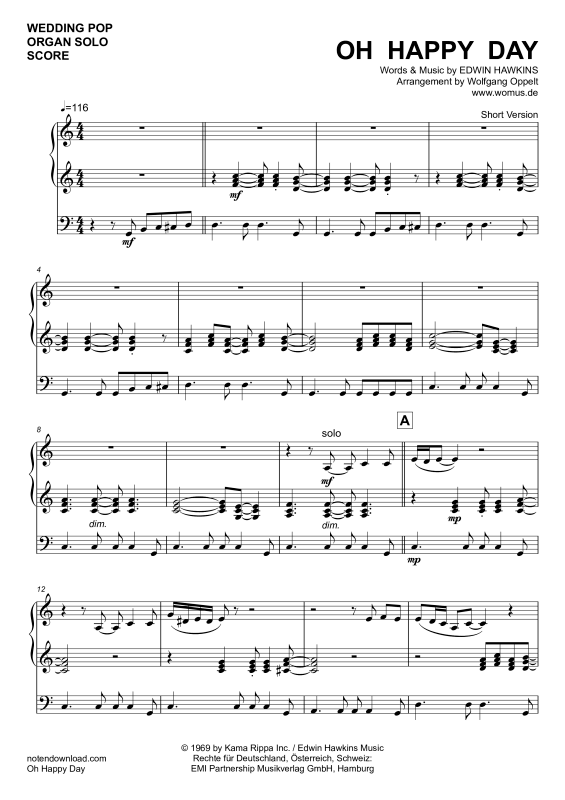 gallery: Oh Happy Day, Edwin Hawkins Singers, Orgel Solo - Kurze Version