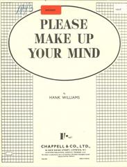 cover: Please Make Up Your Mind, Hank Williams, Gesang, Gitarre, Klavier