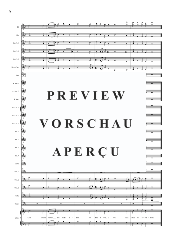 Produktgalerie: Seite 11 von 11 Nun danket alle Gott, , Gemischter Chor und Concert Band