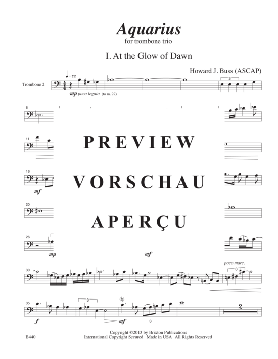 Product gallery: Page 19 of 21 Aquarius , , (3 trombones or euphonium)