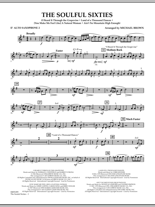Produktbild zu: The Soulful Sixties - Eb Alto Saxophone 2