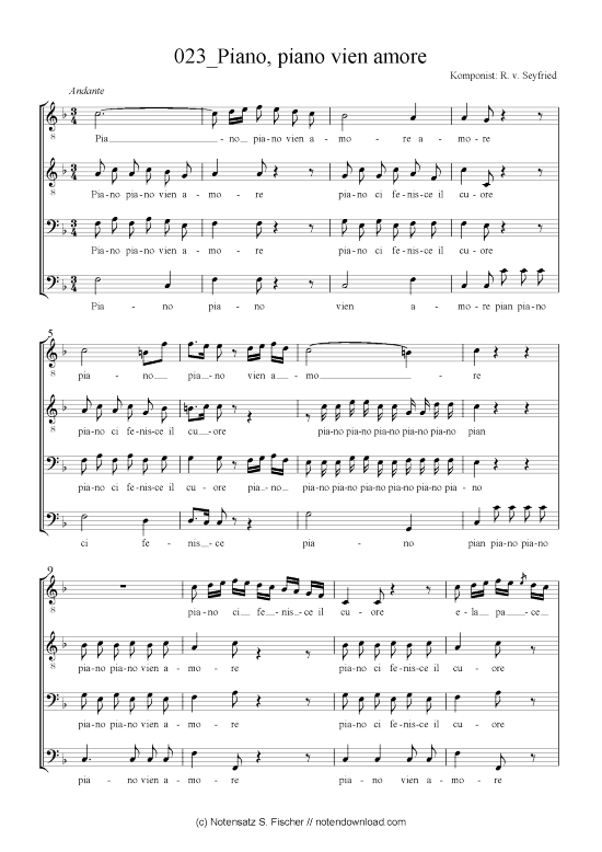Product picture to: Piano, piano vienamore R. v. Seyfried