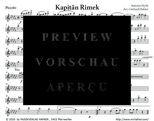 Product gallery: Page 7 of 11 Kapitän Rimek - Marsch, , (large wind orchestra)