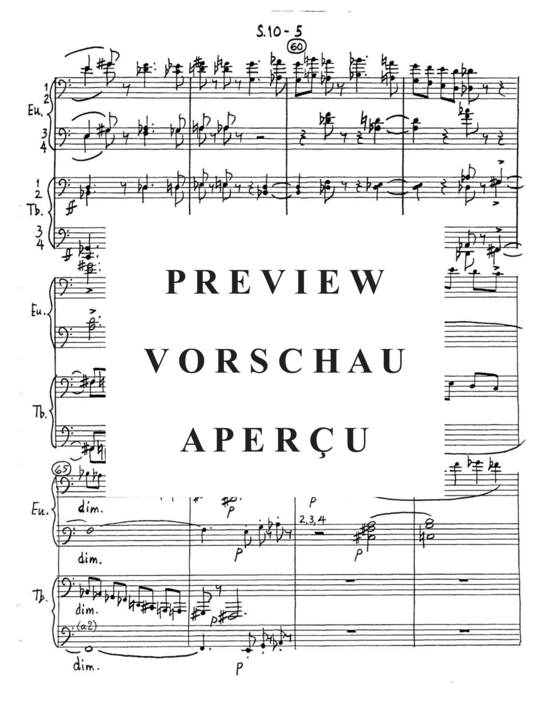 Produktgalerie: Seite 9 von 21 Sinfonia No. 10 , , (Tuba Ensemble EEEETTTT)