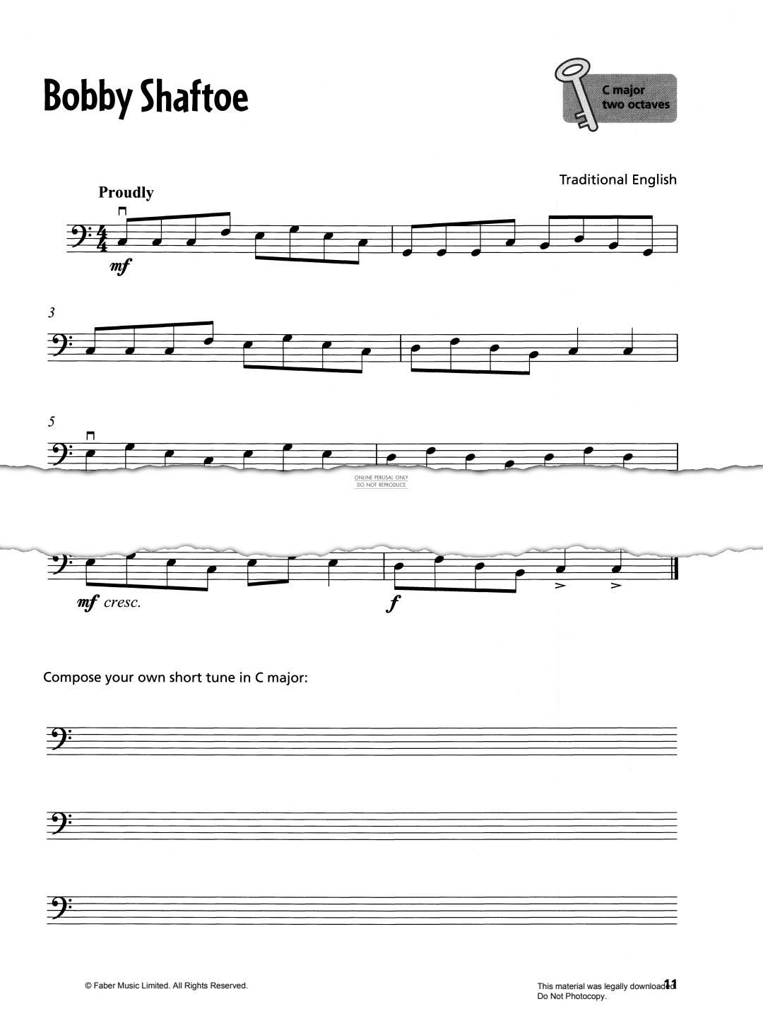 Produktgalerie: Seite 1 von 1 Bobby Shaftoe, Traditional, Violoncello